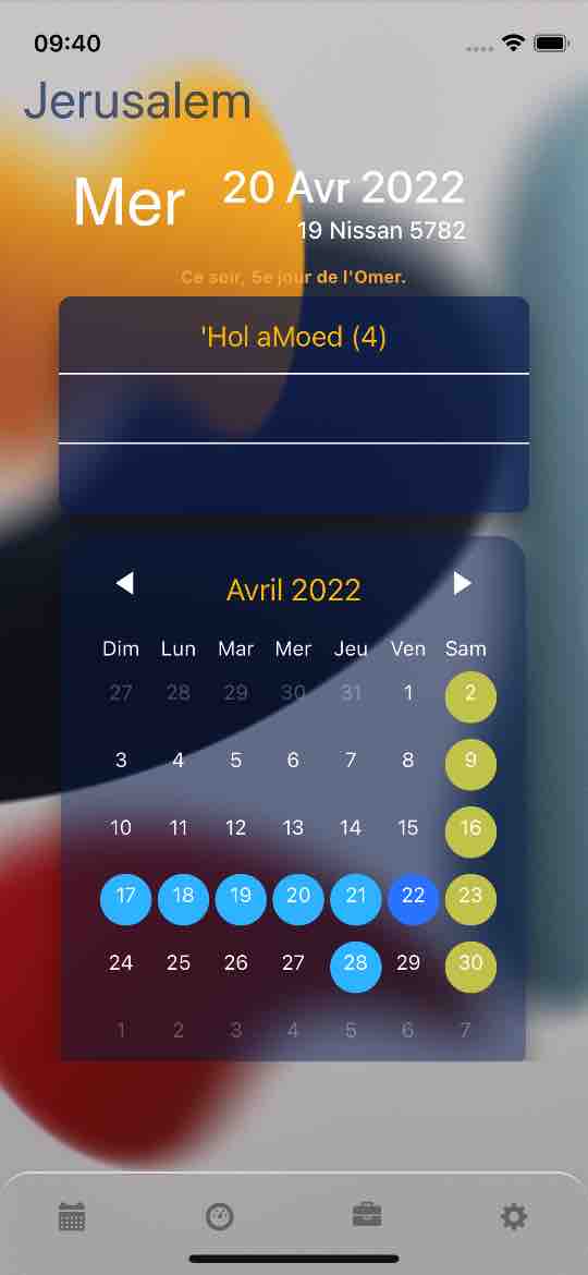 hebraic - Ephemeride Roch Hodech